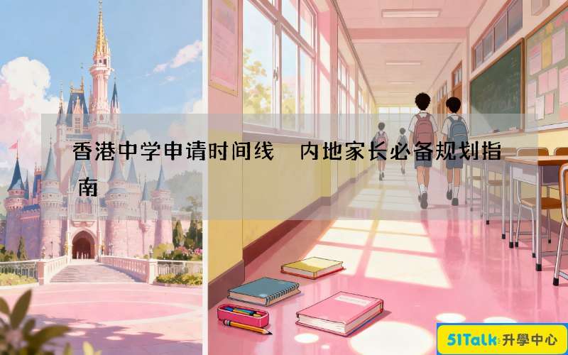 香港中学申请时间线 内地家长必备规划指南